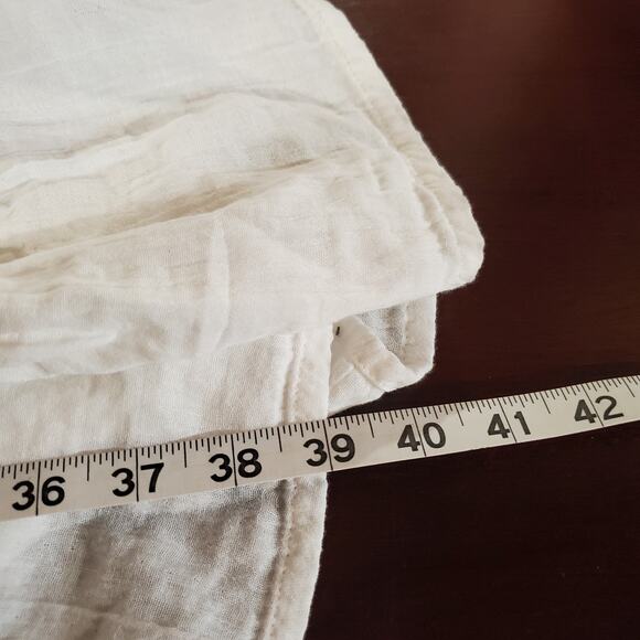 Natural Life Gauze Smocked Ruffle Peasant Maxi Skirt XS White Angel Cottage Boho - Picture 8 of 8